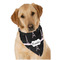 Black Eiffel Tower Dog Bandana Scarf w/ Name or Text