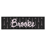 Black Eiffel Tower Bar Mat - Large (Personalized)