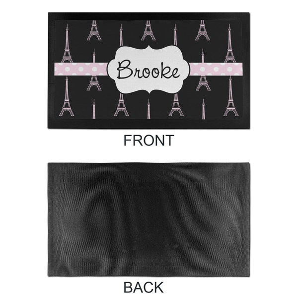 Black Eiffel Tower Bar Mat - Small - APPROVAL