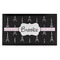 Black Eiffel Tower Bar Mat - Small (Personalized)