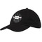 Black Eiffel Tower Baseball Cap - Black (Personalized)