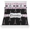 Black Eiffel Tower Comforters (Personalized)