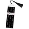 Black Eiffel Tower Bookmark with tassel - Flat