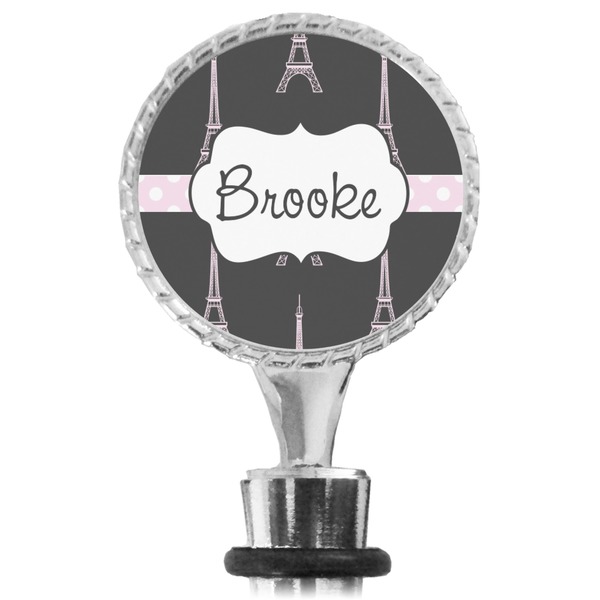 Black Eiffel Tower Bottle Stopper Main View