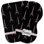 Black Eiffel Tower Burp Cloth (Personalized)