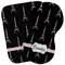 Black Eiffel Tower Burp Cloth (Personalized)