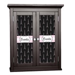 Black Eiffel Tower Cabinet Decal - Large (Personalized)