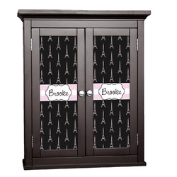 Black Eiffel Tower Cabinet Decal - Custom Size (Personalized)