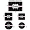 Black Eiffel Tower Car Magnets - SIZE CHART