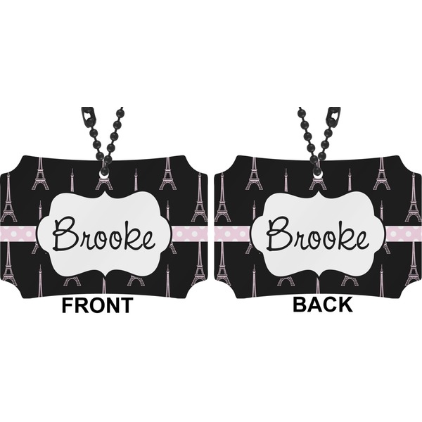 Black Eiffel Tower Car Ornament - Berlin (Approval)