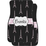 Black Eiffel Tower Car Floor Mats (Personalized)