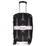 Black Eiffel Tower Suitcase - 20" Carry On (Personalized)