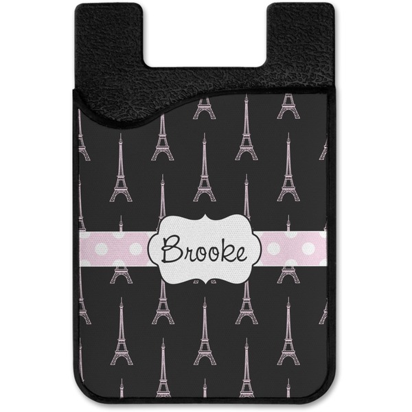 Black Eiffel Tower Cell Phone Credit Card Holder