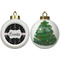 Black Eiffel Tower Ceramic Christmas Ornament - X-Mas Tree (APPROVAL)