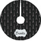 Black Eiffel Tower Tree Skirt (Personalized)