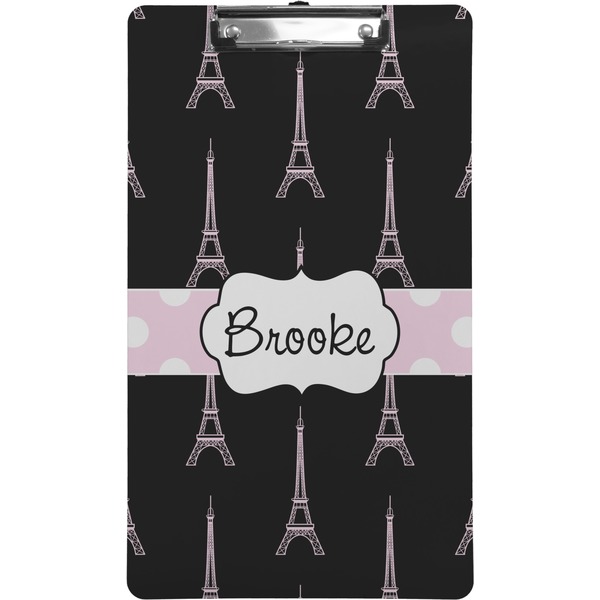 Black Eiffel Tower Clipboard (Legal)