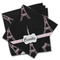 Black Eiffel Tower Cloth Napkins - Personalized Dinner (PARENT MAIN Set of 4)