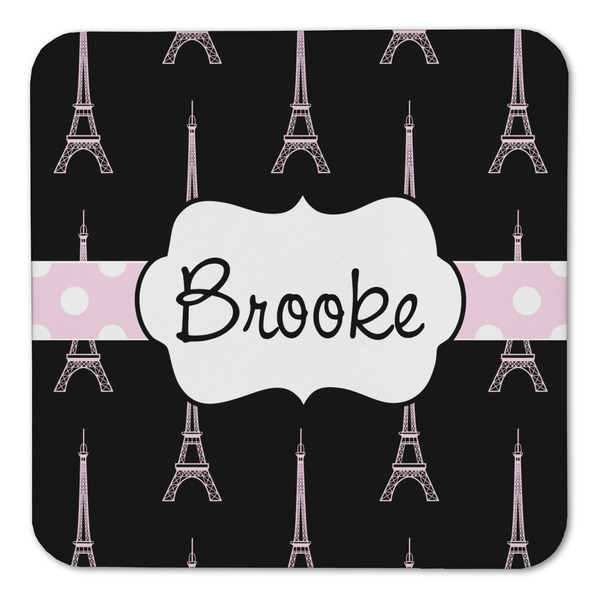 Black Eiffel Tower Coaster Set - FRONT (one)
