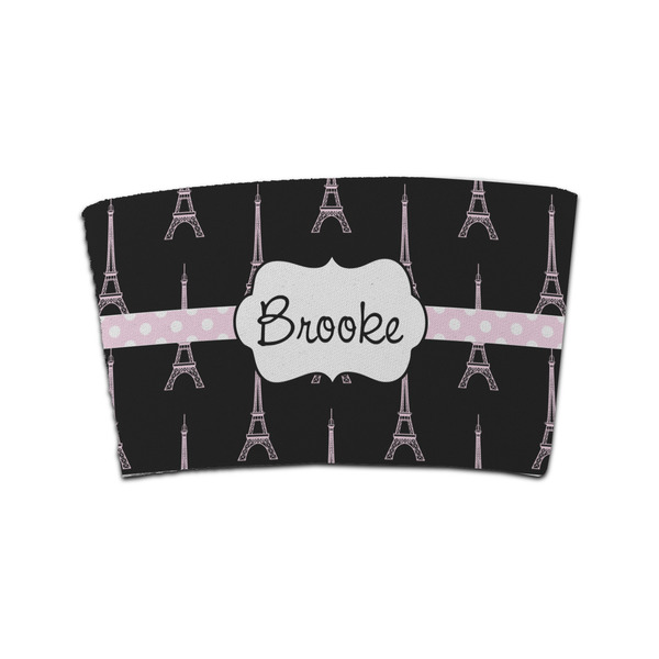 Custom Black Eiffel Tower Coffee Cup Sleeve (Personalized)