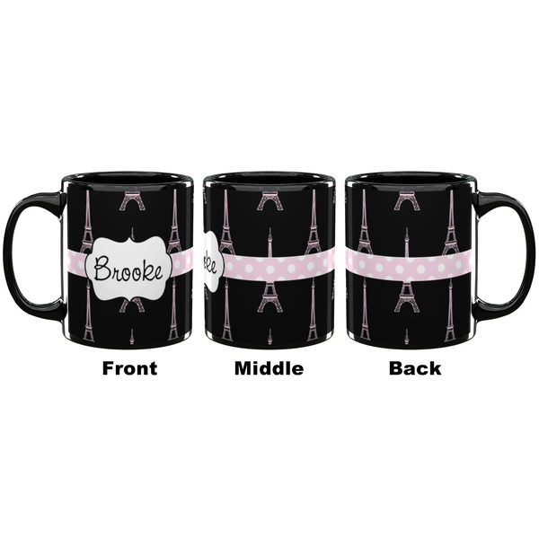 Black Eiffel Tower Coffee Mug - 11 oz - Black APPROVAL