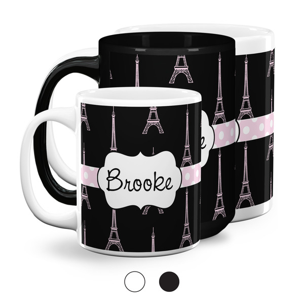 Black Eiffel Tower Coffee Mugs Main