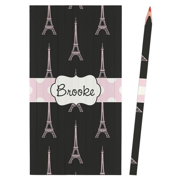 Black Eiffel Tower Colored Pencils - Front View