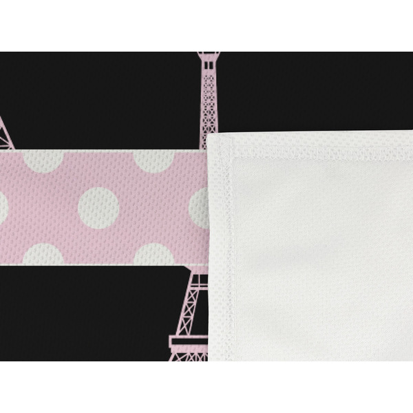 Black Eiffel Tower Cooling Towel- Detail