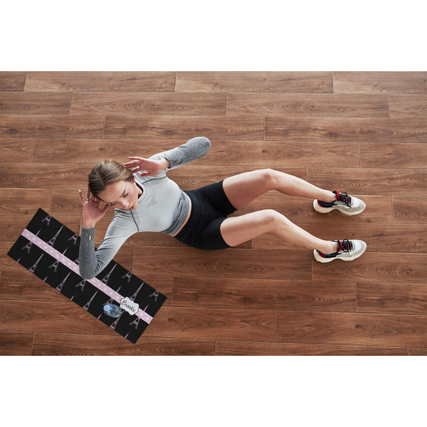 Black Eiffel Tower Cooling Towel- Lifestyle