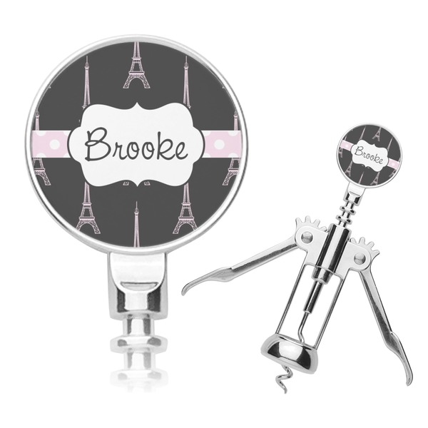 Custom Black Eiffel Tower Corkscrew (Personalized)