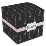 Black Eiffel Tower Cube Favor Gift Boxes (Personalized)