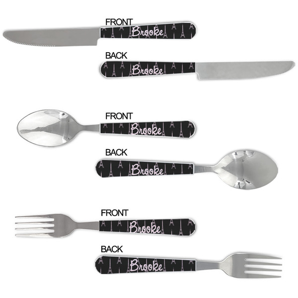Black Eiffel Tower Cutlery Set - APPROVAL