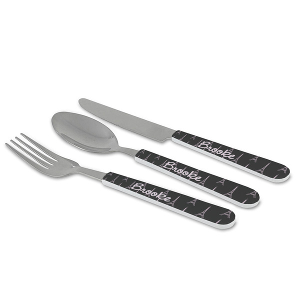 Black Eiffel Tower Cutlery Set - MAIN