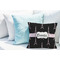 Black Eiffel Tower Decorative Pillow Case - LIFESTYLE 2
