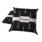 Black Eiffel Tower Decorative Pillow Case - TWO