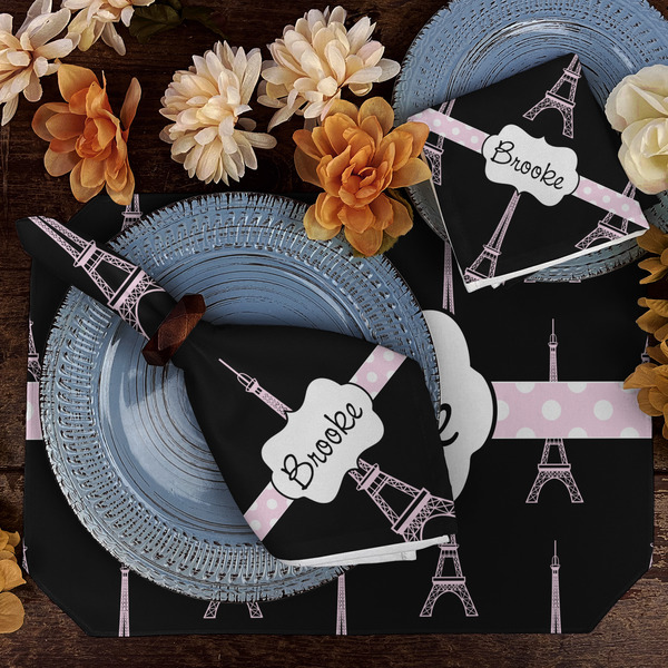 Black Eiffel Tower Dining Set