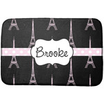 Black Eiffel Tower Dish Drying Mat (Personalized)