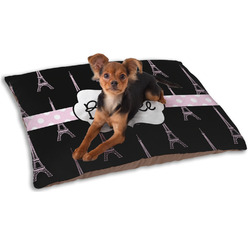 Black Eiffel Tower Dog Bed - Small w/ Name or Text
