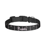 Black Eiffel Tower Dog Collar - Large (Personalized)