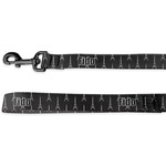 Black Eiffel Tower Deluxe Dog Leash (Personalized)