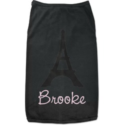 Black Eiffel Tower Black Pet Shirt - S (Personalized)