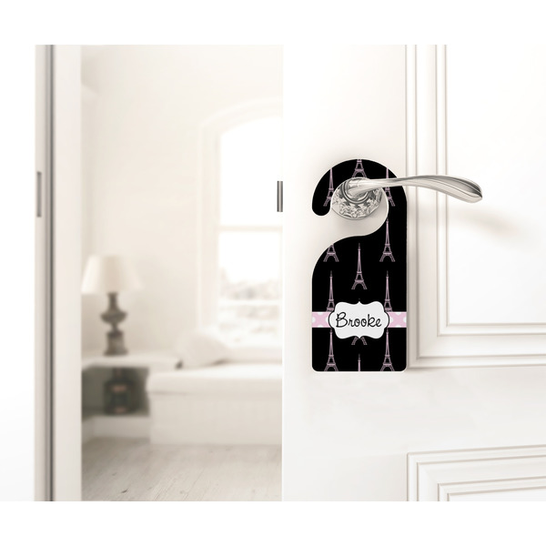 Black Eiffel Tower Door Hanger - LIFESTYLE