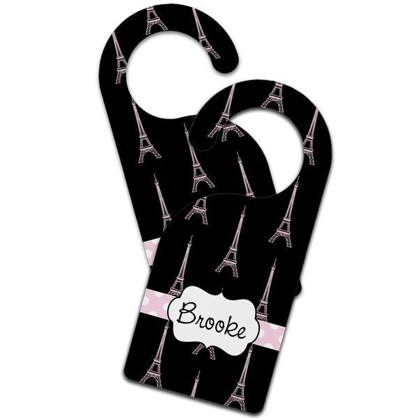 Black Eiffel Tower Door Hanger - MAIN
