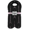 Black Eiffel Tower Double Wine Tote - Front (new)
