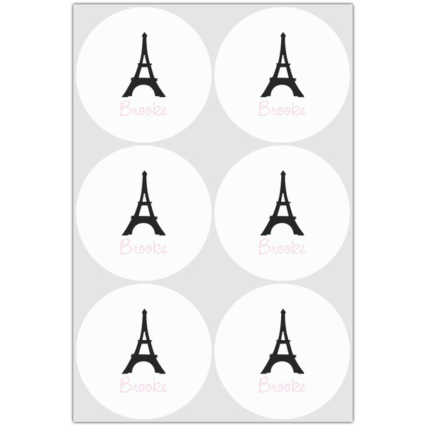 Black Eiffel Tower Drink Topper - Large - Set of 6