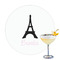 Black Eiffel Tower Drink Topper - Large - Single with Drink