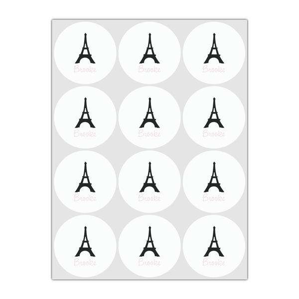 Black Eiffel Tower Drink Topper - Small - Set of 12