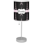 Black Eiffel Tower 7" Drum Lamp with Shade (Personalized)