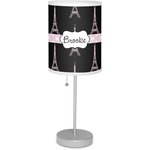 Black Eiffel Tower Lamp with Drum Shade (Personalized)