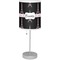 Black Eiffel Tower Drum Lampshade with base included
