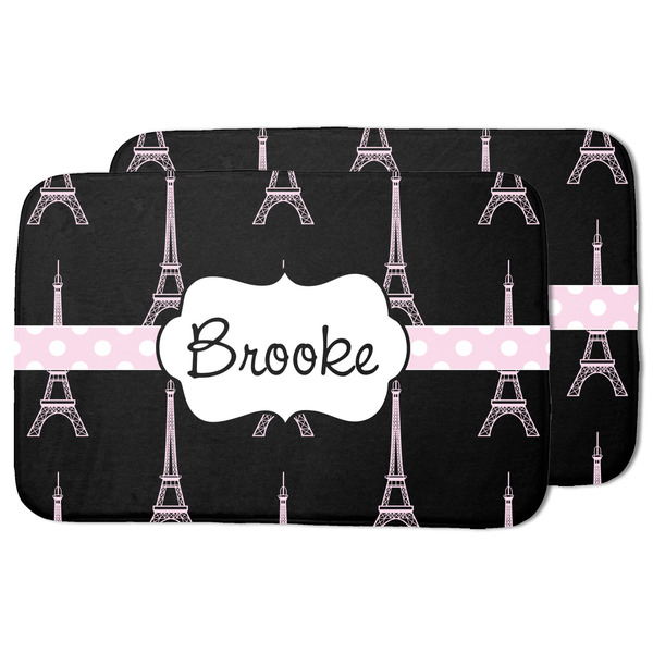 Black Eiffel Tower Drying Dish Mat - MAIN